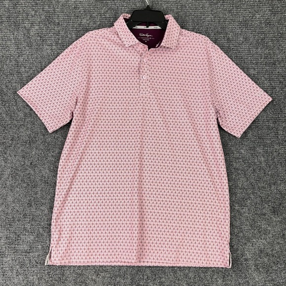 Walter Hagen Performance Golf Polo Shirt M novelty micro whiskey bottle print - Picture 3 of 10